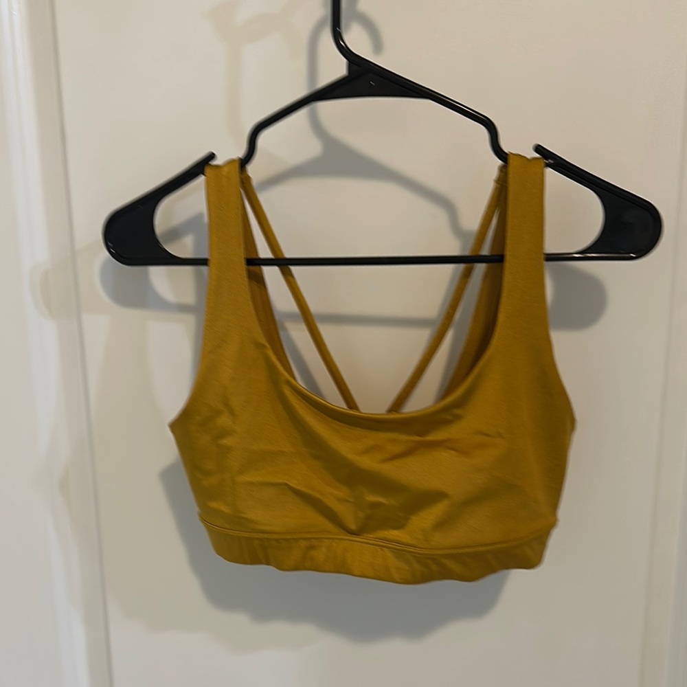 Athleta Gold Sports Bra Intimates & Sleepwear